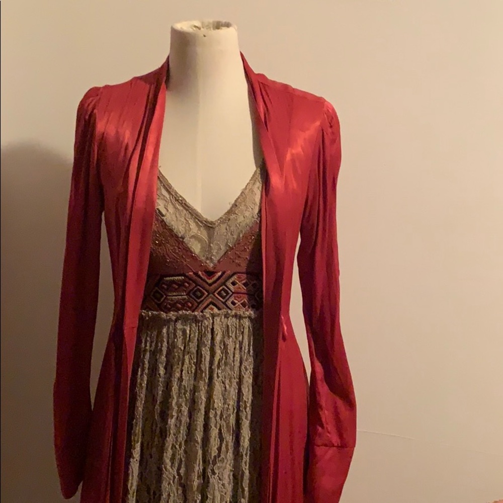 Free People Silk Duster/Robe